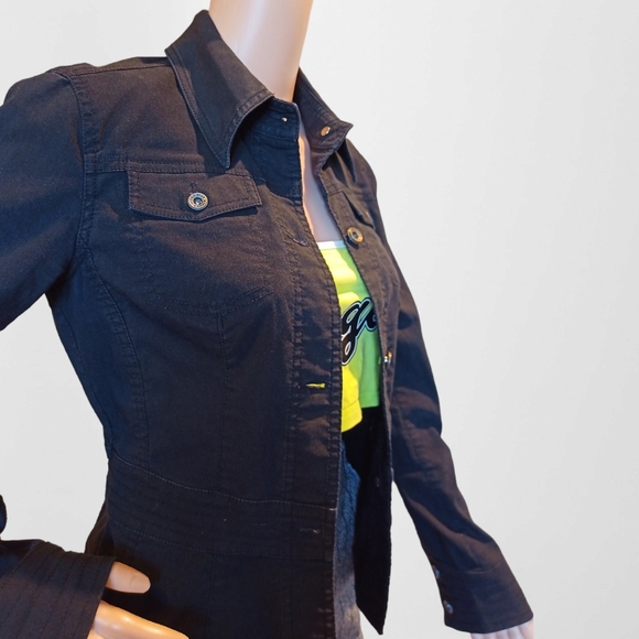 Mexx Women's Y2K Black Stretch Jacket - Picture 12 of 16